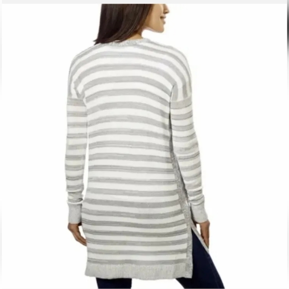 CALVIN KLEIN LIGHT WEIGHT CARDIGAN GREY WITH WHITE STRIPES SIZE 2XL NEW … - Picture 3 of 10